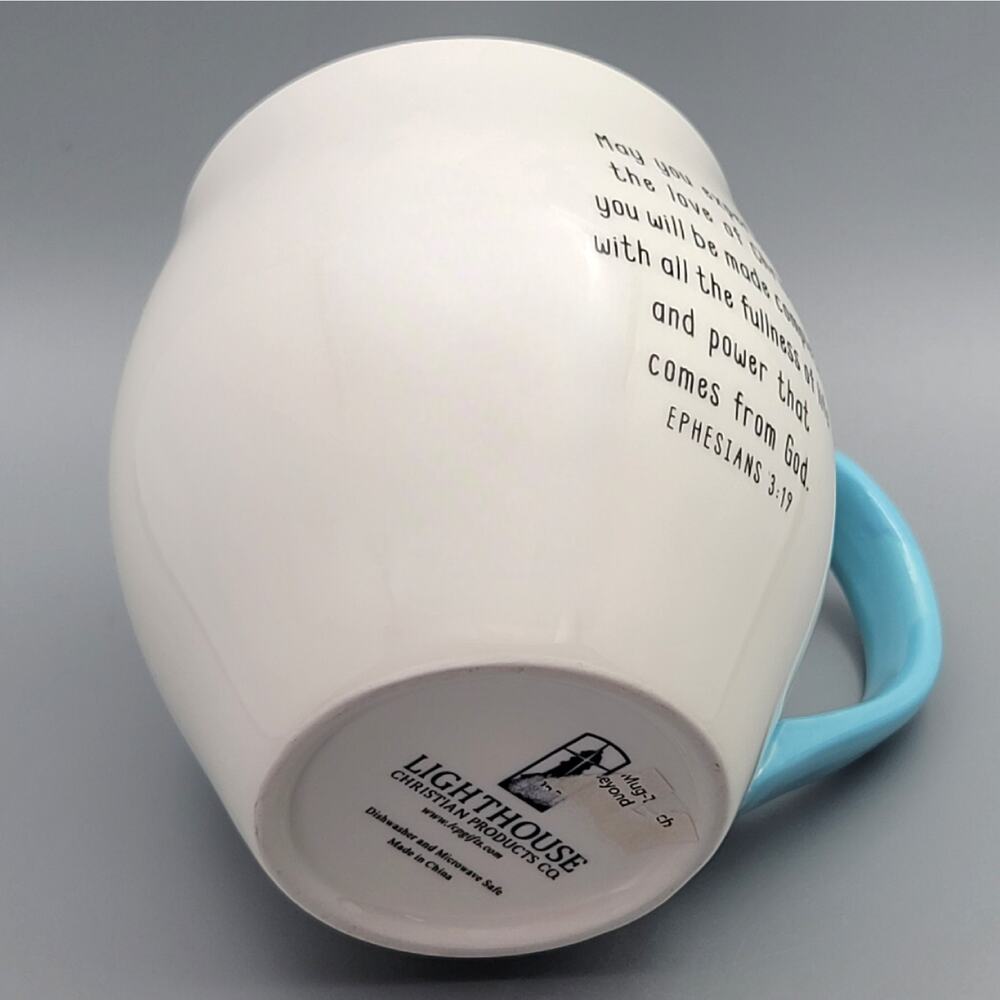 Lighthouse Christian Products LOVED BEYOND WORDS Coffee Mug Ephesians 3:19 - Picture 8 of 11